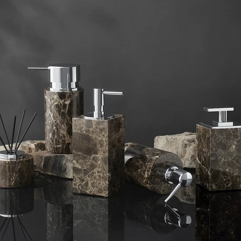 Elegant Marble Bath Essentials