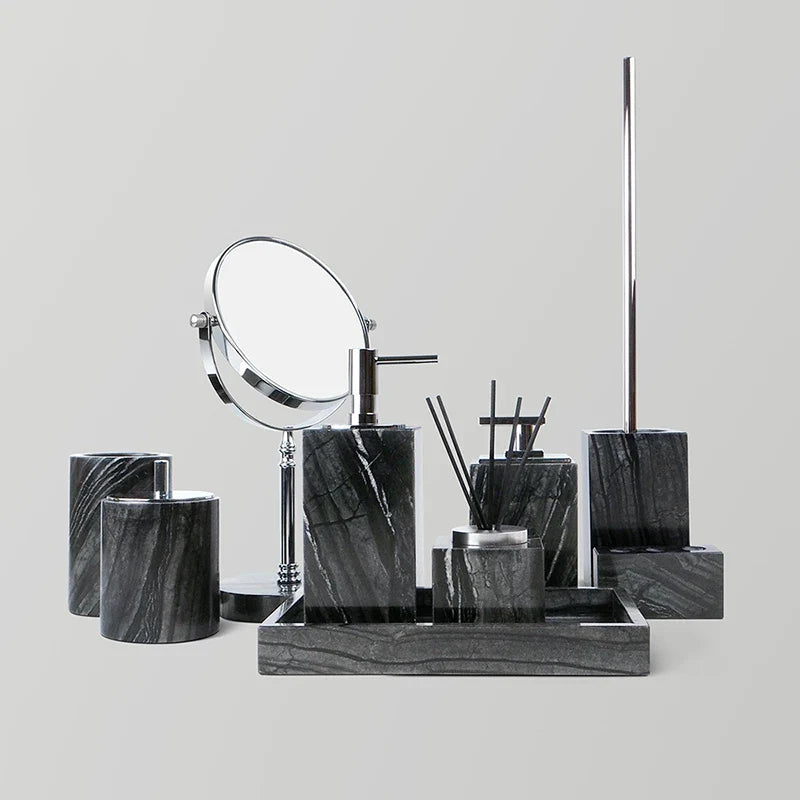 Elegant Marble Bath Set