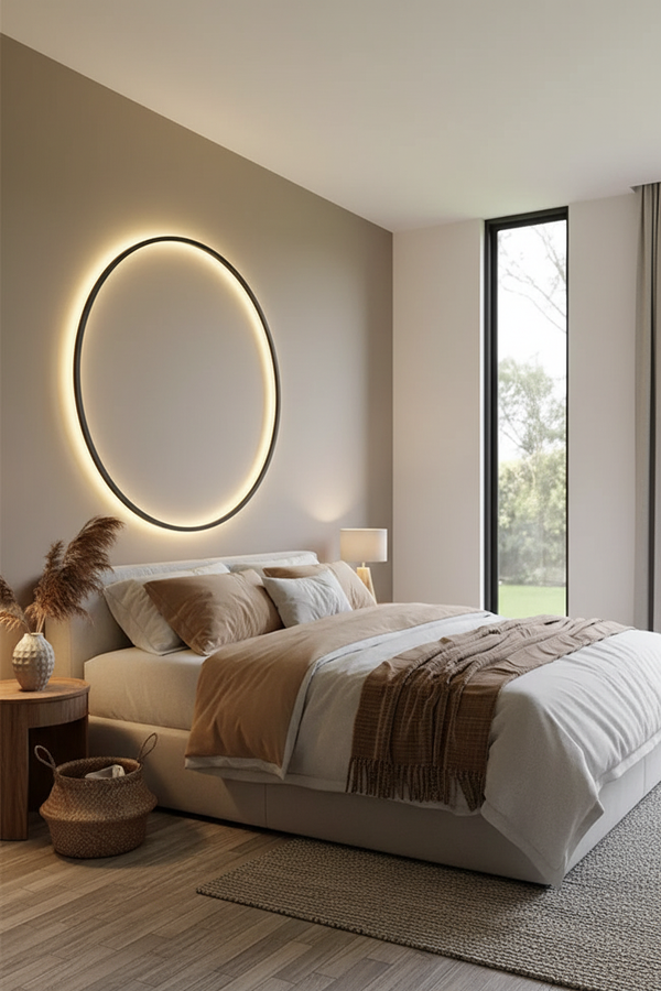 Circle LED Sconce - Bedroom Redo