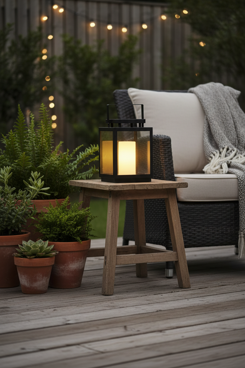 Radiant Solar Lantern - Outdoor Deck